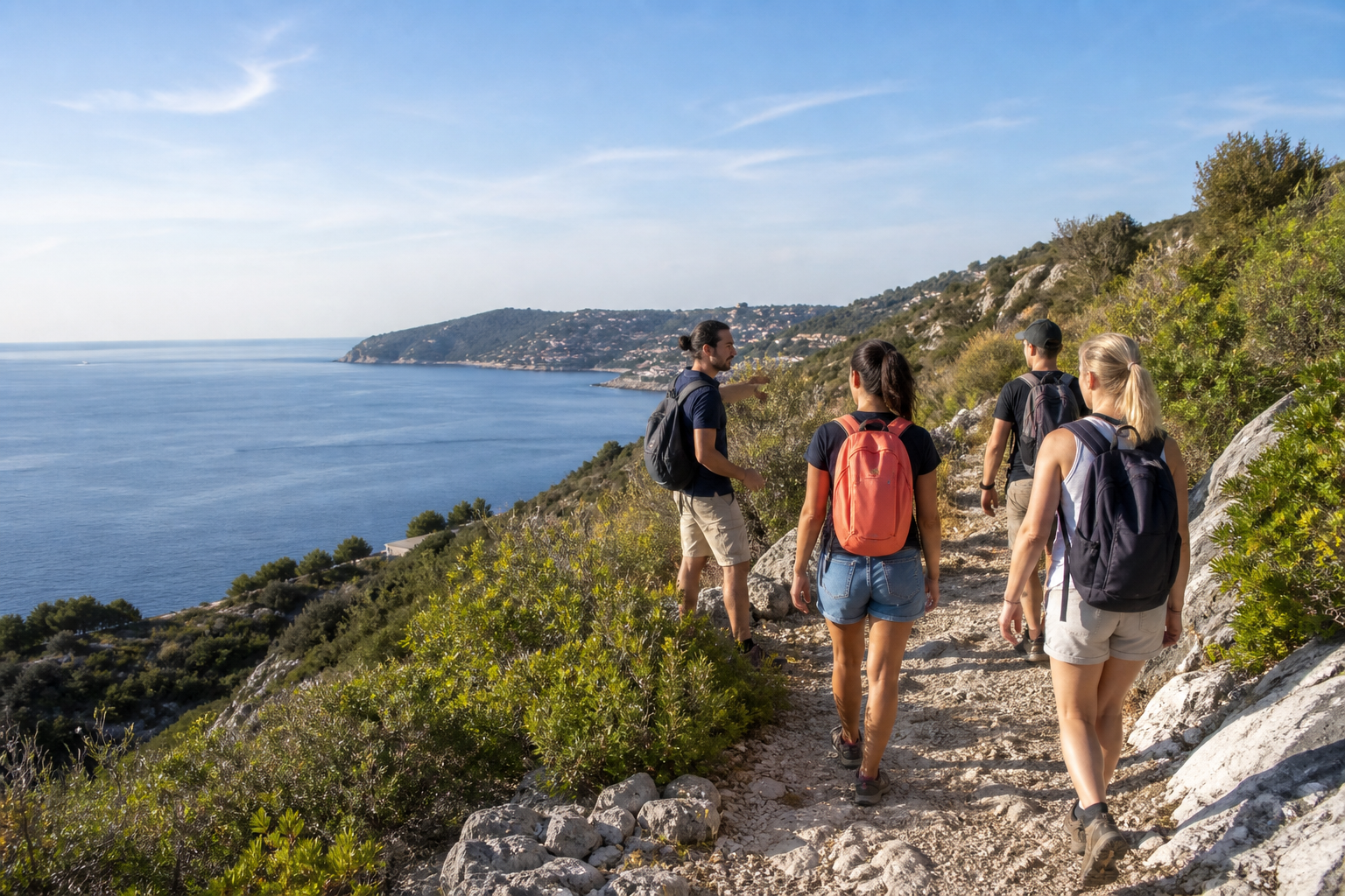 Promenade dans une ruelle de la Côte d’Azur